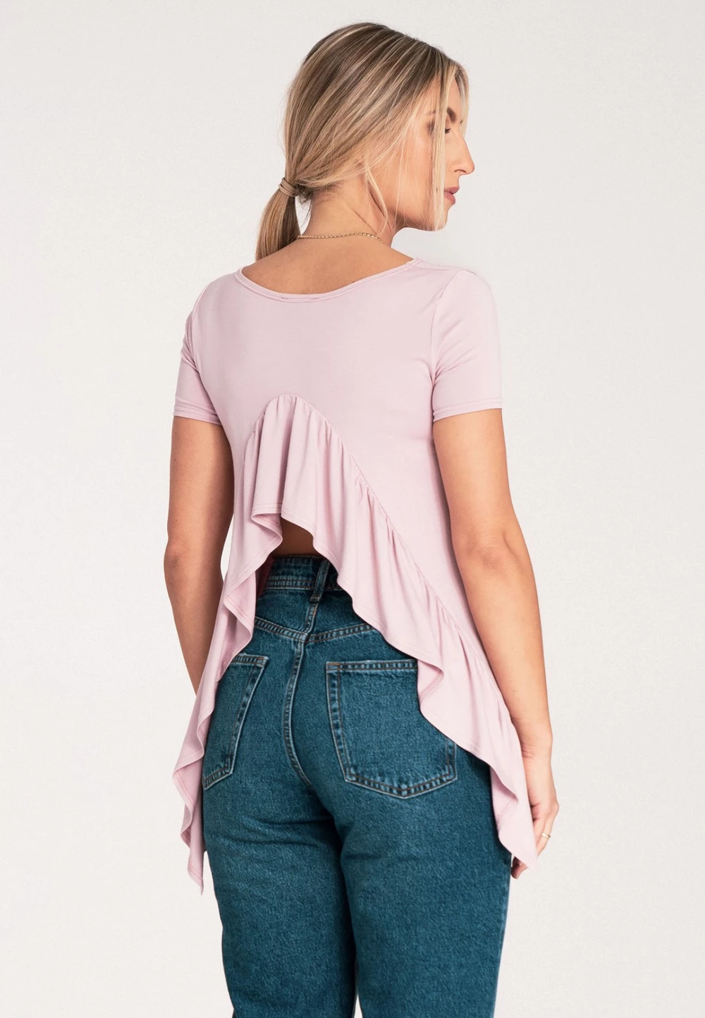 Elegantna bluza Figl 204337, roza