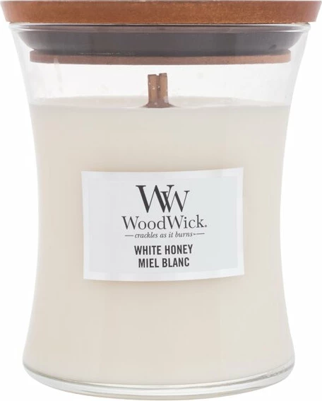 Scented Candle WoodWick White Honey, 275g