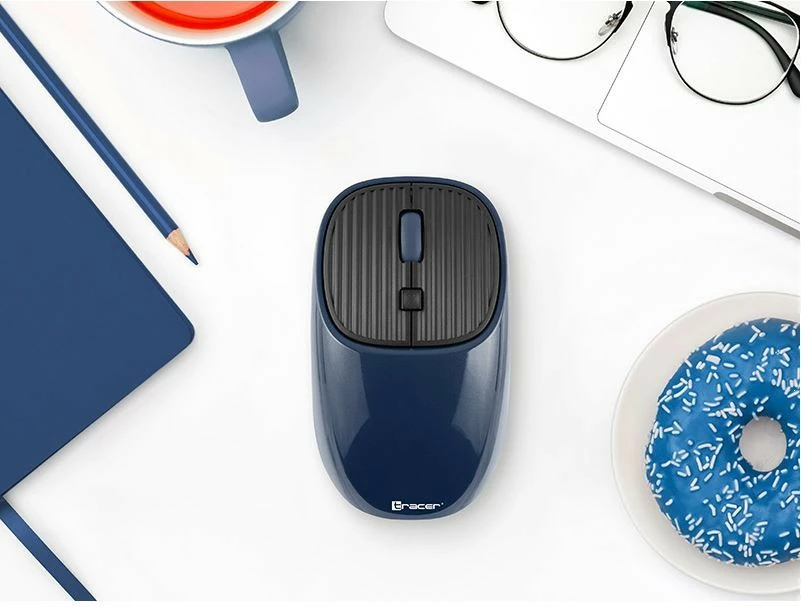 Brezžična optična miška Tracer Wave TRAMYS46941, 1600 DPI, temno modra