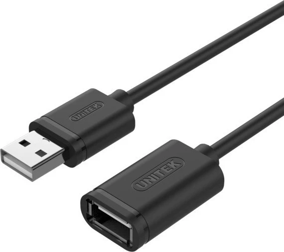 Podaljšek USB, Unitek, črn