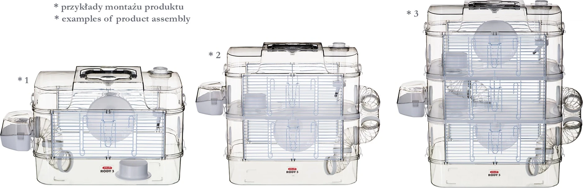 Kafaz več nadstropij za glodavce RODY3 TRIO Zolux