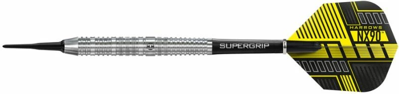 Darts puščice, Harrows NX-90, unisex, rumeno/sive
