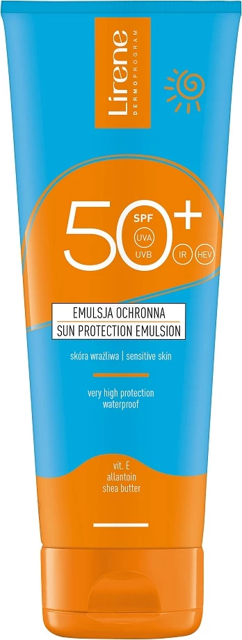 Zaščitni emulzija za telo SPF50+ Lirene, 120 ml