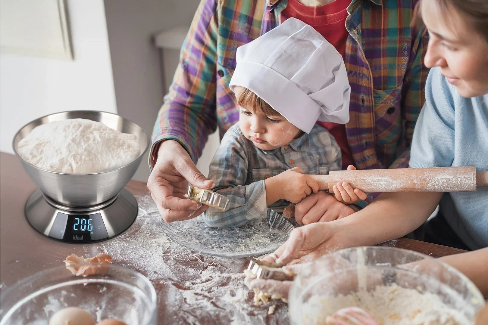 Kuhinjska elektronska tehtnica, Eldom IK3701, 5 kg, črna