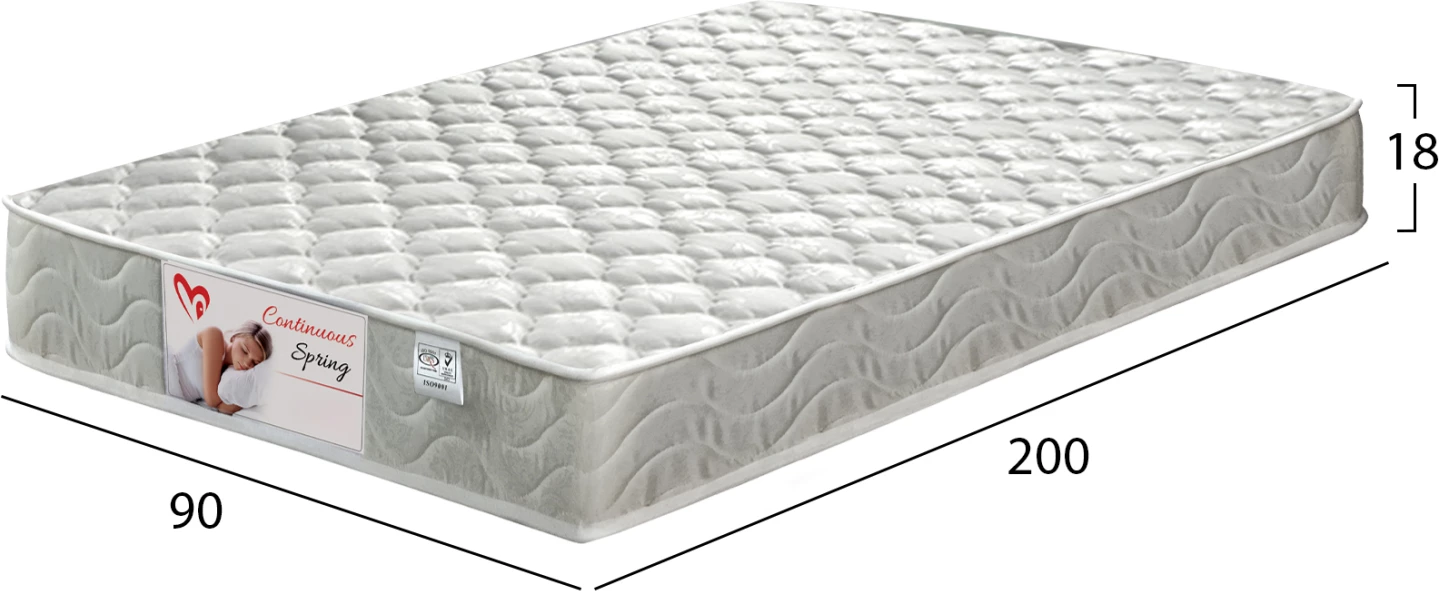 Vzmetnica FH327.10 z neprekinjenimi vzmetmi 90x200 cm enostranska