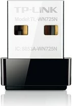 WiFi kartica TP-LINK TL-WN725N Nano USB, 150 Mb/s, črn