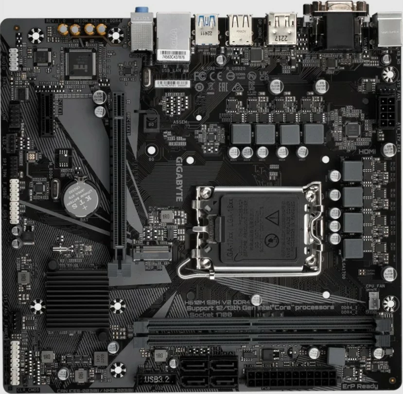 Matična plošča Gigabyte H610M S2H V2 DDR4, LGA 1700, 64 GB