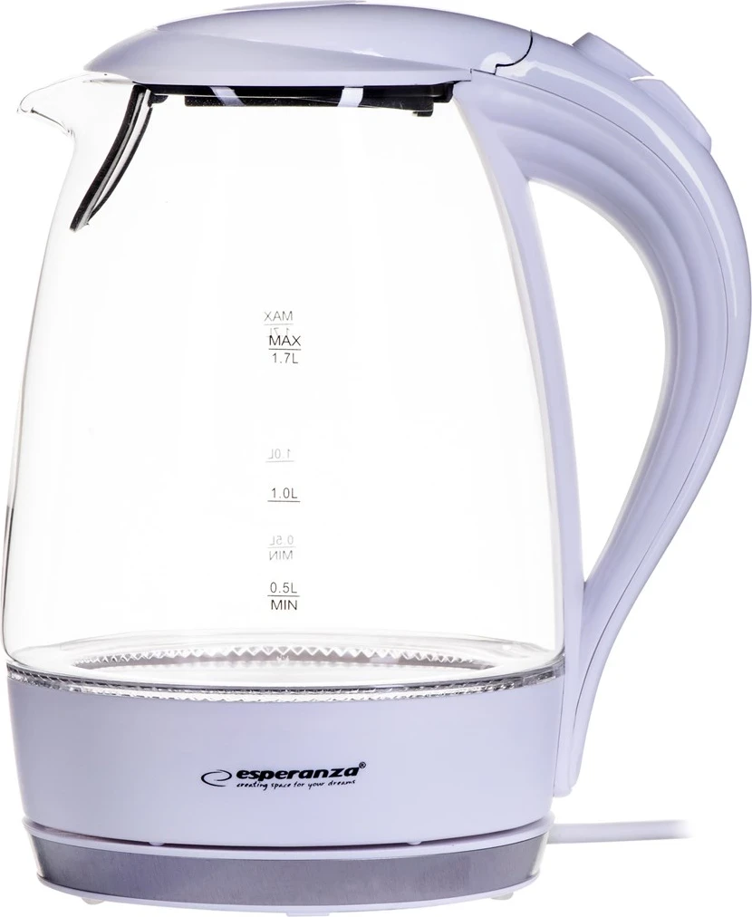 Električni kuhalnik vode Esperanza EKK011W, 1,7 L, bel