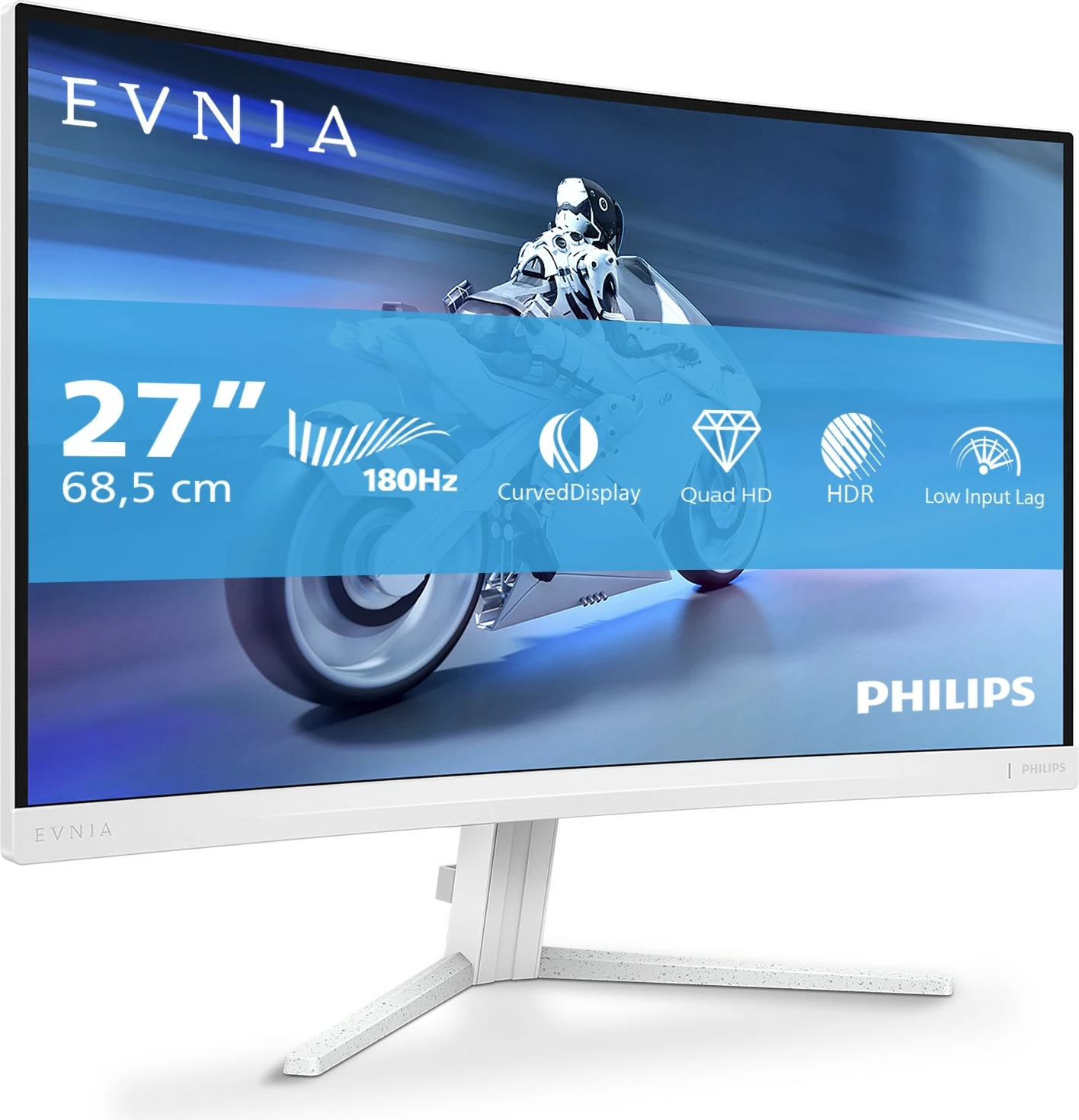 Za igre in profesionalno rabo: zaslon Philips Evnia 5000 27M2C5501/00, 27", Quad HD, bel Za igre in profesionalno rabo: zaslon Philips Evnia 5000 27M2C5501/00, 27", Quad HD, bel