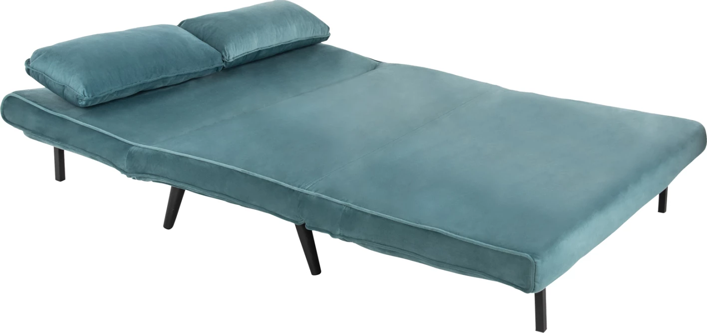 Raztegljiv kavč za 2 osebi ASMA FH3077.15 žamet v mint barvi 140x80x77H cm