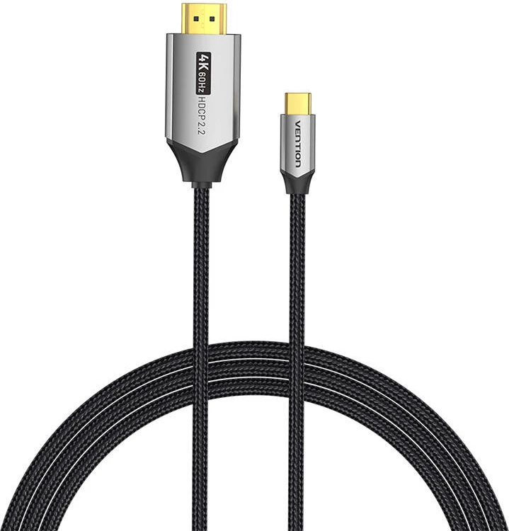 Kabel USB-C na HDMI Vention CRBBG, 1,5 m, 4K@60Hz, črn
