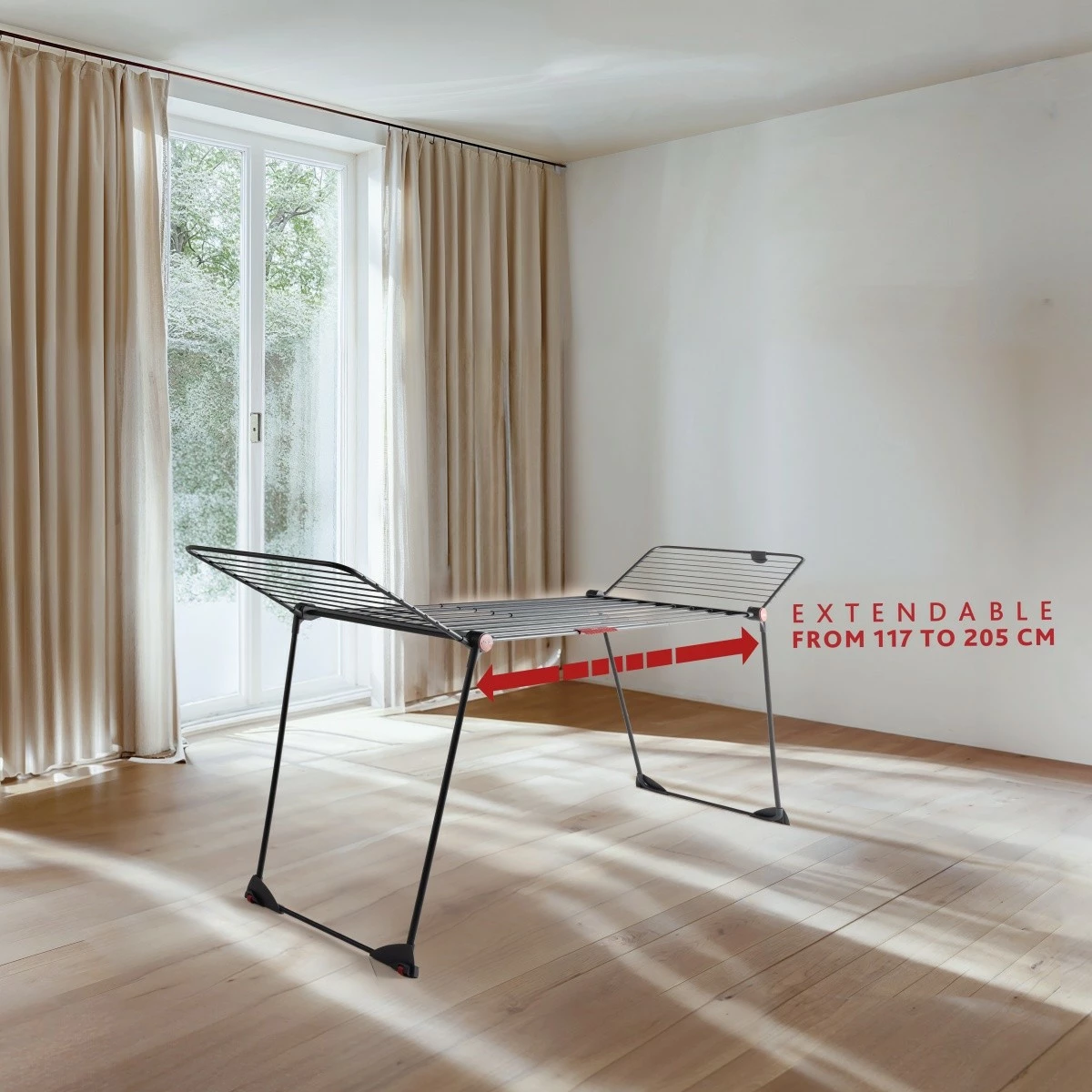 Sušilnik perila Vileda Infinity FLEX Ultimate, 30 m, črn