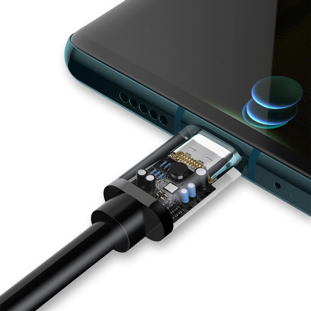 Kabel za super hitro polnjenje Dudao L5G, 1 m, USB-A v USB-C, črn