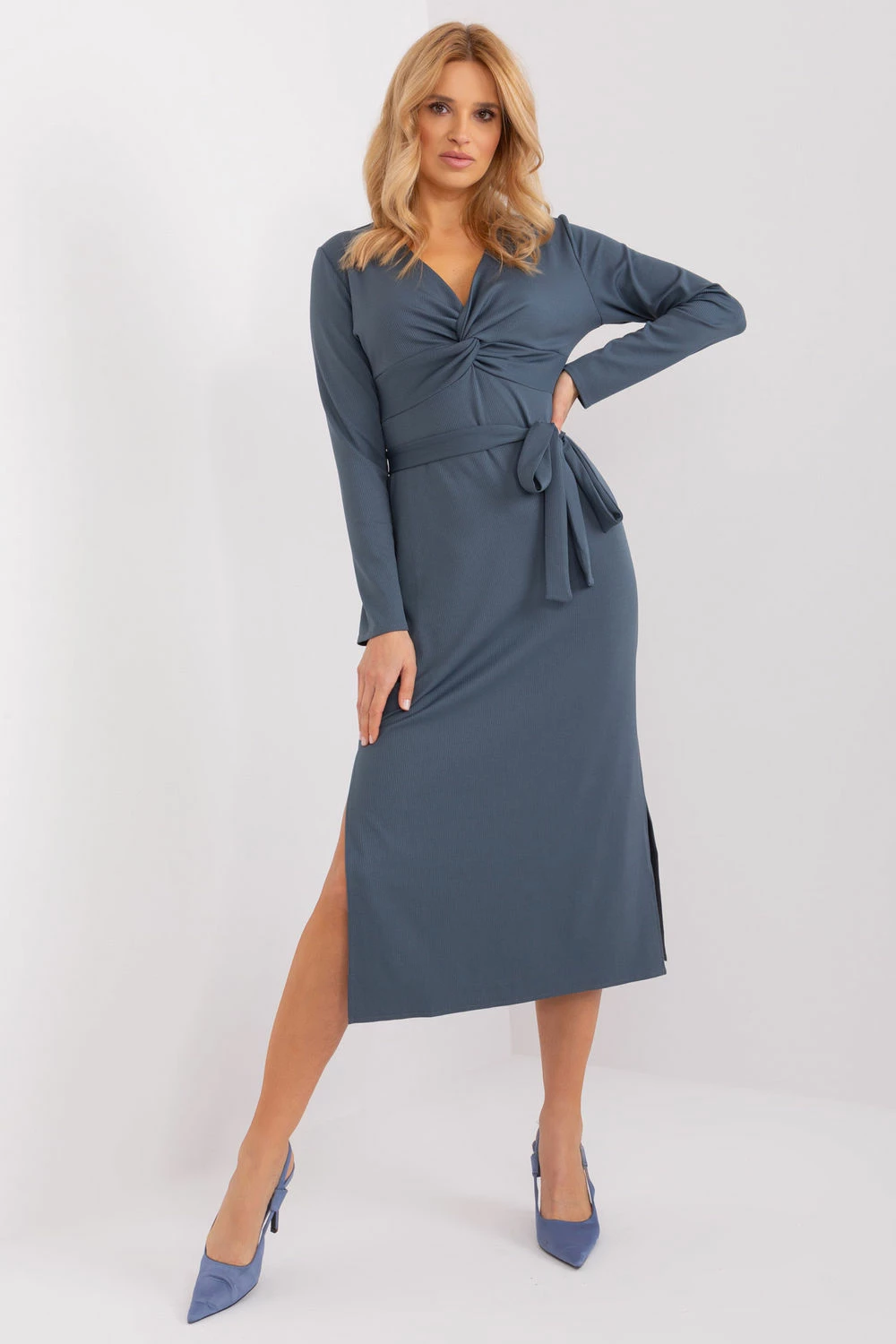 Elegantna obleka Lakerta 191559, modra