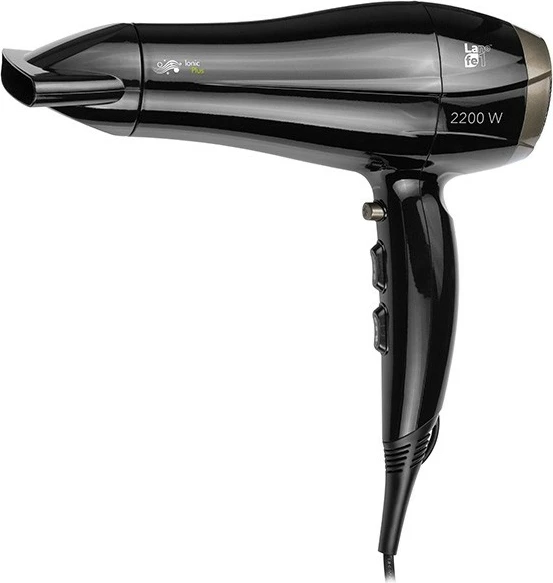 Sušilnik za lase Lafe SWJ-002, 2200 W, črn, z koncentratorjem in difuzorjem