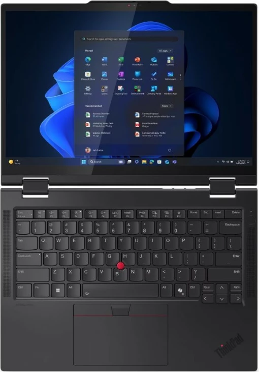 Ultrabook 2-v-1 Lenovo ThinkPad T14s Gen 1, 14", Intel Core Ultra 7 255U, 32 GB RAM pomnilnika, 1 TB SSD, Windows 11 Pro, črn