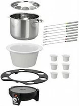 Set za fondue, 8 oseb, 1,5 L, črno-srebrn UNOLD 48645 Set za fondue, 8 oseb, 1,5 L, črno-srebrn UNOLD 48645