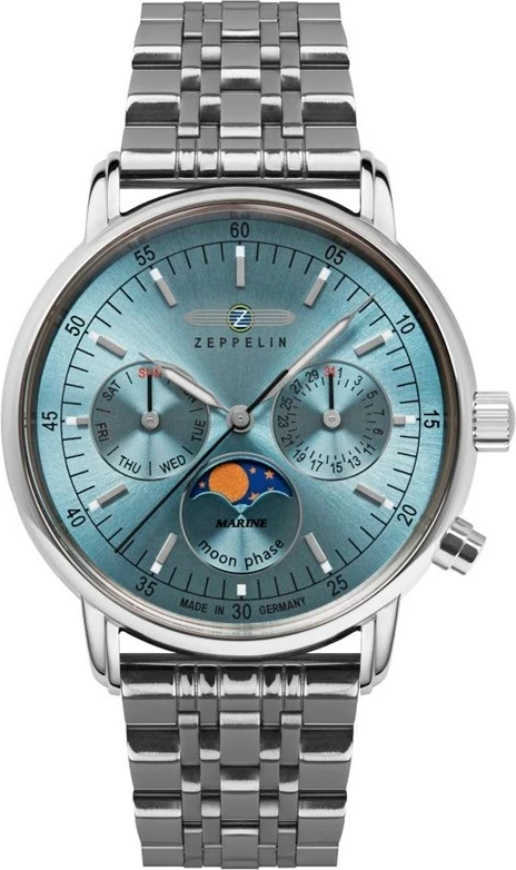 Elegantna ura Zeppelin LZ 14 Marine 8637M-3, kvarčna, modra
