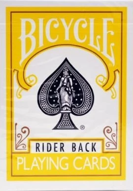 Igralne karte, Bicycle Rider Back, poker velikost, rumene