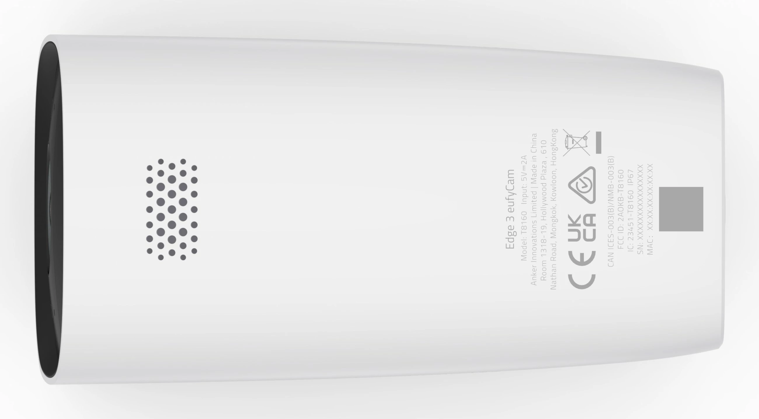 Varnostna kamera Eufycam 3 Anker (2+1), brezžična, solarna, bela