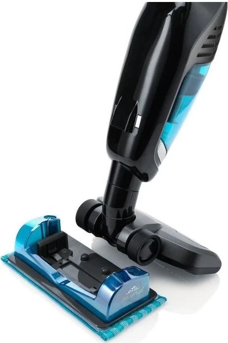 Vertikalni sesalnik z vlažnim brisanjem Moneto II Aqua+ 25,2 V, ETA, črn