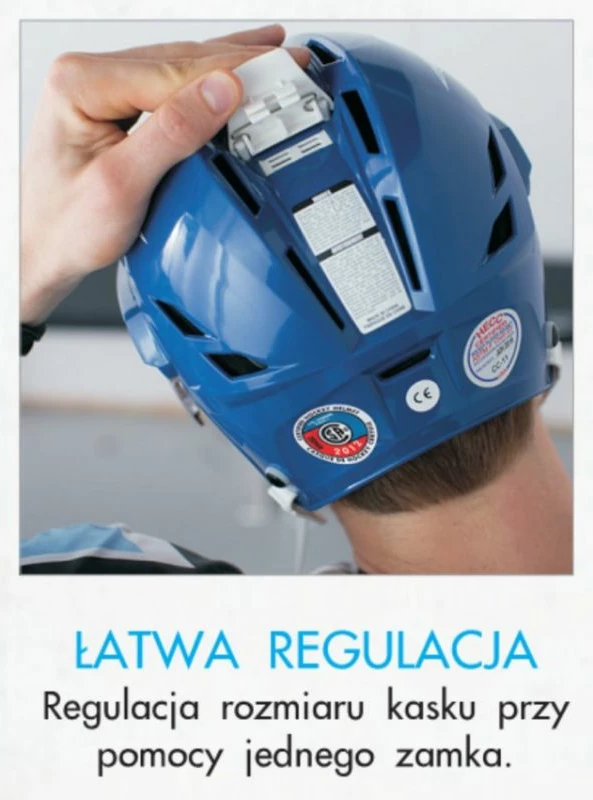 Hokejska čelada Mission Inhaler Sr, moška, rdeča