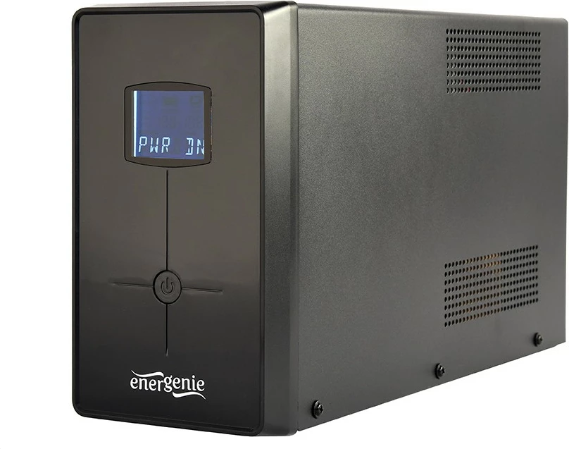 UPS 2000 VA, 1200 W z LCD, Gembird EG-UPS-035, črn