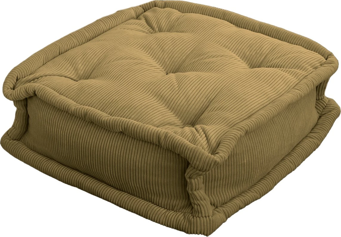 Žametna blazina, biskvitno-kaki, 55 x 55 x 16 cm — Atelier del Sofa