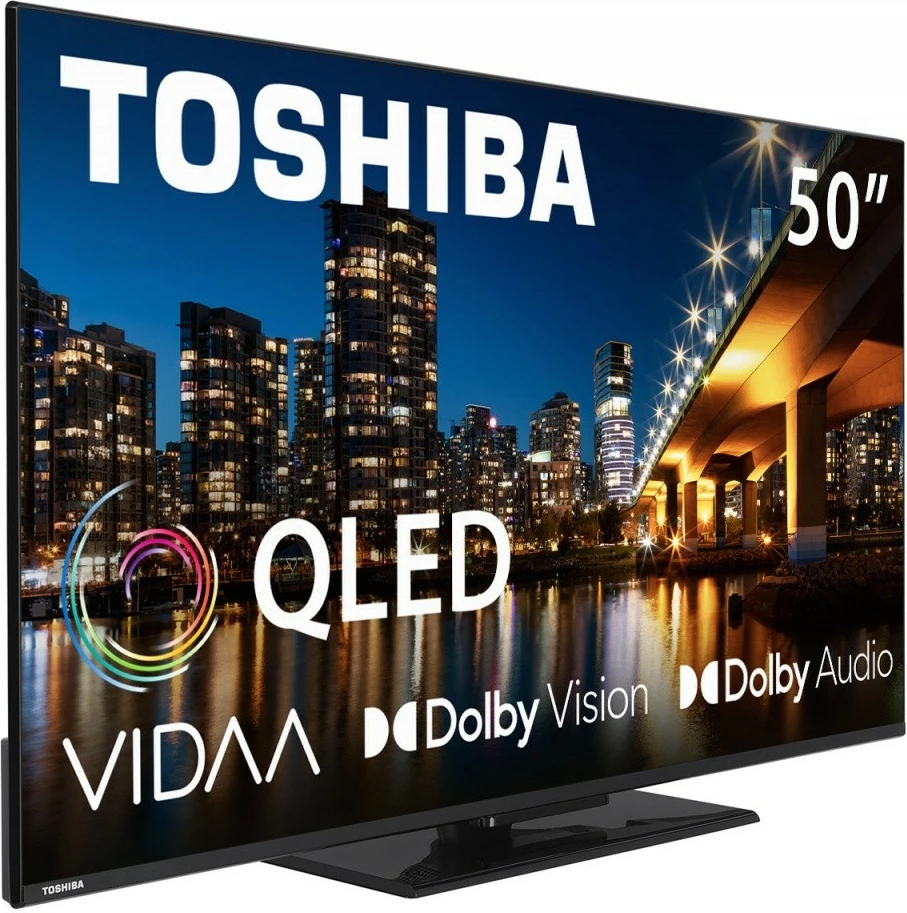 QLED televizor Toshiba 50QV3463DG, 50-palčni, Ultra HD/4K, pameten, črn