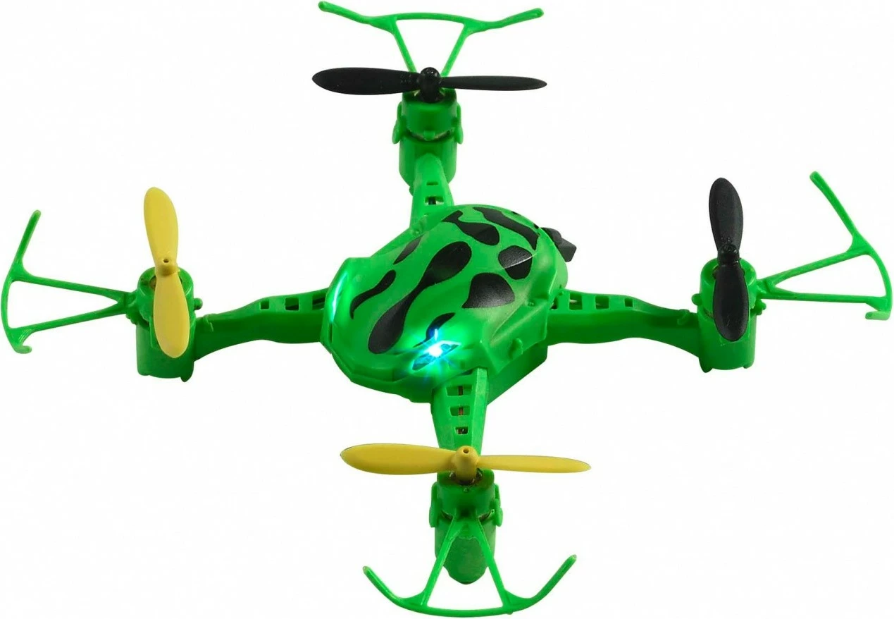 Majhen plastičen dron z daljinskim upravljalnikom, črno-zelene barve, Revell RC Froxxic