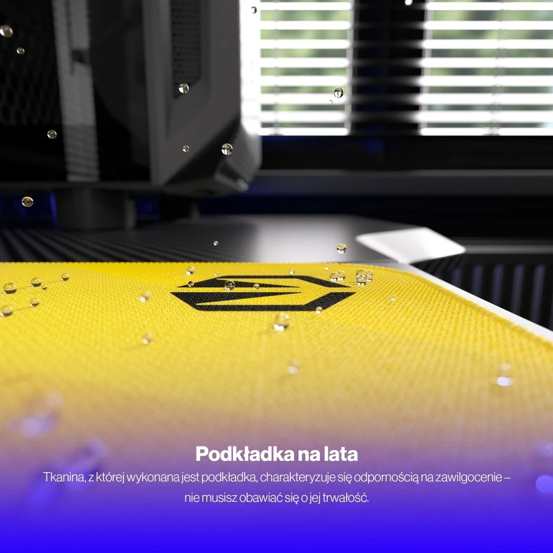 Velik XL podloga za miško Crystal Spectrum, Endorfy, za igralce, mešane barve