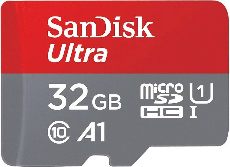 MicroSDHC pomnilniška kartica 32GB SanDisk Ultra, 120MB/s, A1 z SD adapterjem MicroSDHC pomnilniška kartica 32GB SanDisk Ultra, 120MB/s, A1 z SD adapterjem