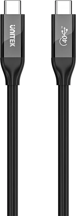 Kabel USB-C 4.0, 100 W, 40 Gbps, 8K, 2 m, črn Unitek