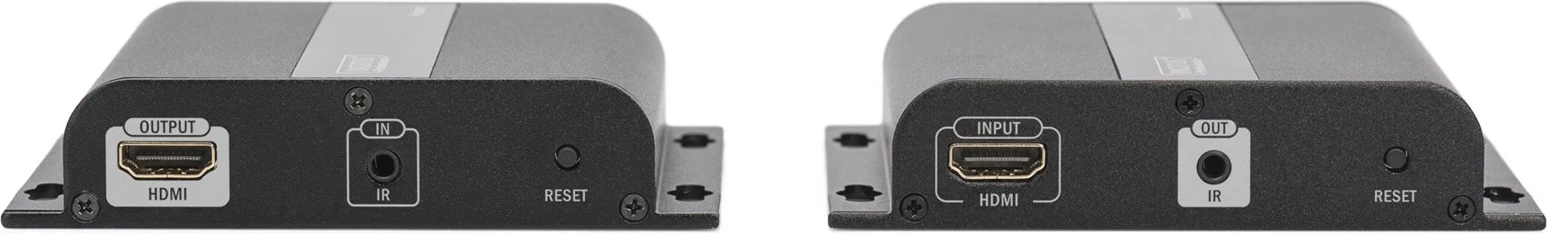 HDMI razširje 4K, komplet oddajnik in sprejemnik Digitus DS-55122, s CAT6 kablom, črn