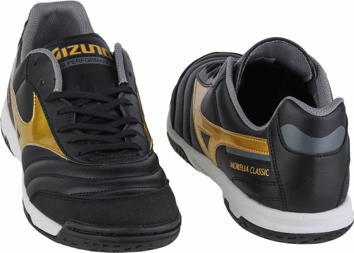 Atletke za moške Mizuno Morelia Sala Classic, črne z zlatimi detajli