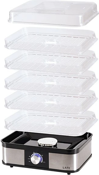 Sušilnik hrane Lafe NutriDry, 5 pladnjev, plastika, srebrn