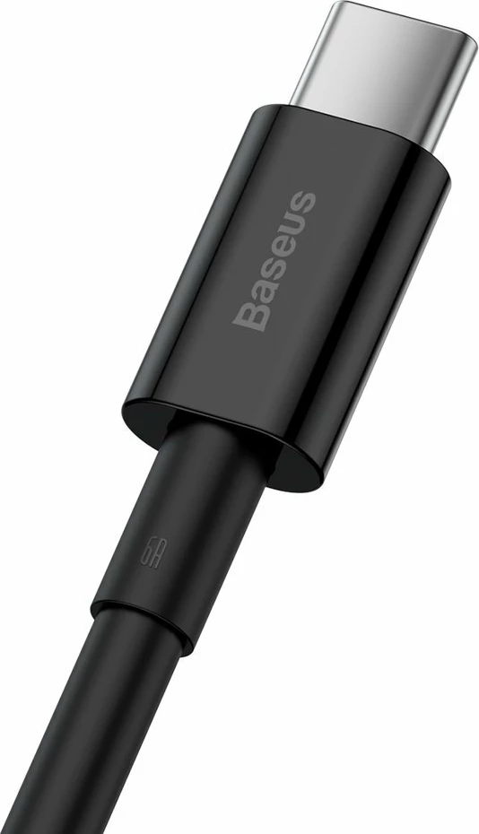 Polnilni in podatkovni kabel Baseus Superior CATYS-01, USB na USB-C, 1 m, 66 W, črn