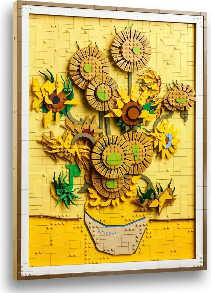Mozaik umetnost Vincent van Gogh Sončnice 31215, LEGO ART set za odrasle