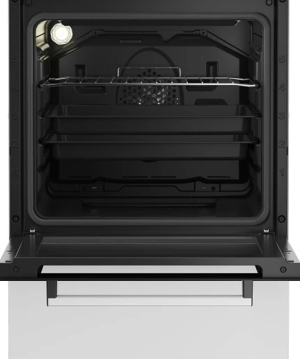 Kombinirani štedilnik na plin in elektriko Beko FSE52323DWD, 55 L, bel