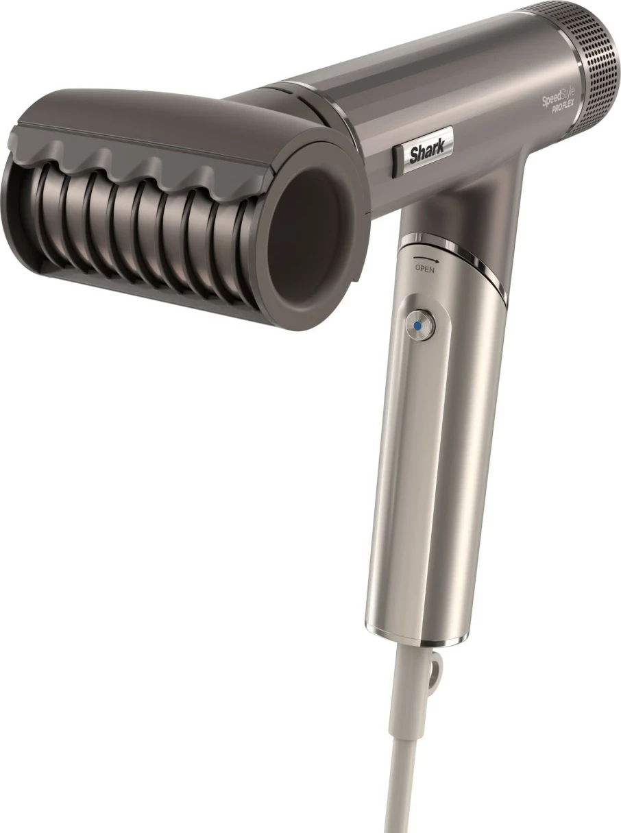 Sušilec za lase SpeedStyle Pro Flex HD542EU Shark, 1700 W, ionizacija, 4 dodatki, srebrne barve