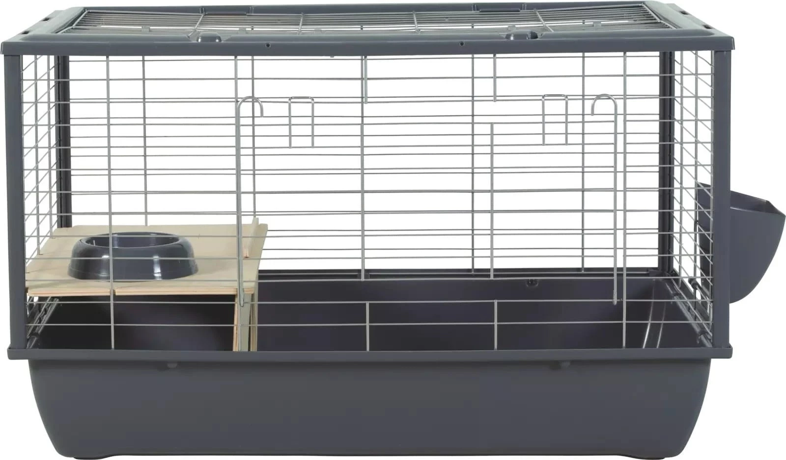 Kavez za zajce ZOLUX Neolife connect, 101,5x54x51 cm, siv