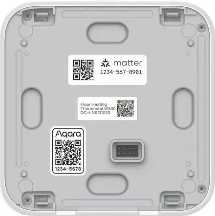 Termostat za talno gretje Aqara W500, bel