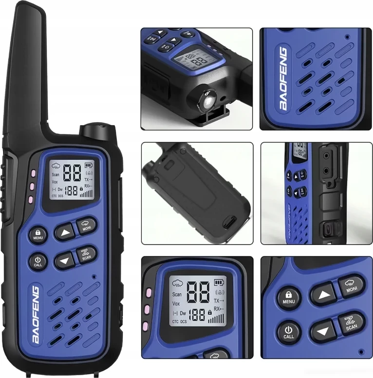 Walkie-talkie modra Baofeng BF-T25E