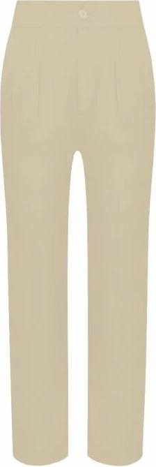 Tapered hlače s pliseji, ženske Tommy Hilfiger Tjw Shrs Pleated Tapered, krem