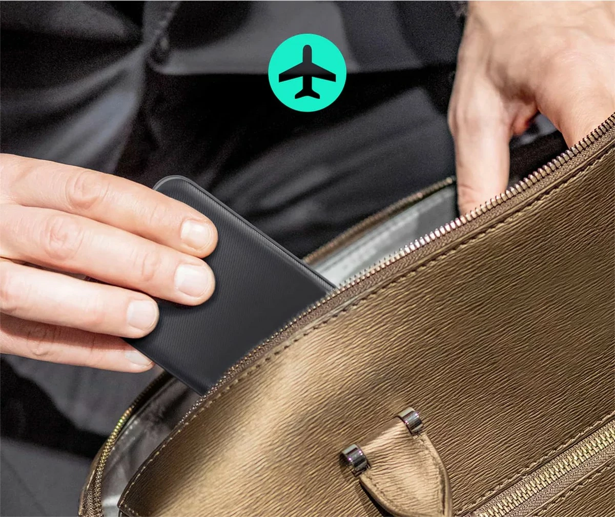 Power bank 20.000 mAh, 5x USB, Quick Charge 3.0, Power Delivery 3.0, 22,5 W, LED, črn - AUKEY PB-N74S Basix Plus