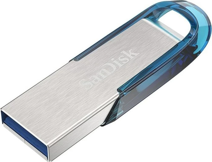 USB ključek 32 GB SanDisk Ultra Flair, USB Type-A, 3.2 Gen 1, modro-srebrn