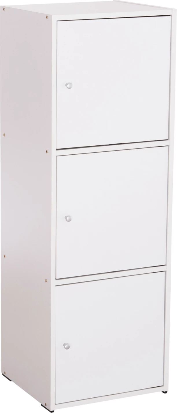 Omarica s 3 prostori za shranjevanje SORIANO FH9939.01 bela melamin 40x39x119Hcm