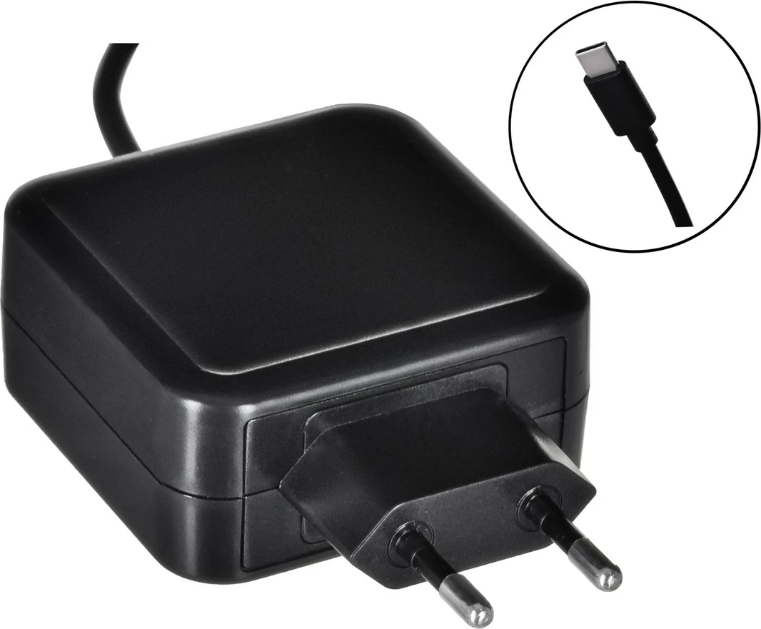 USB-C polnilec Akyga AK-ND-60, črno