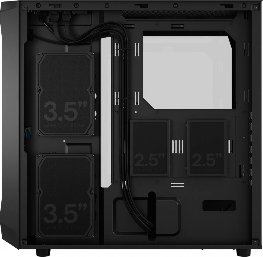 Računalniško ohišje Fractal Design Focus 2 RGB, Midi Tower, ATX, kaljeno steklo, črno