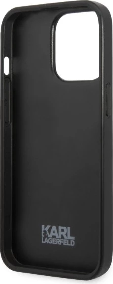 Ovitek za telefon Monogram Ikonik Patch Karl Lagerfeld za iPhone 13 Pro Max, moder